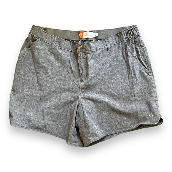 The American Outdoorsman Women’s Shorts with pockets and elastic waist Gray XL - Picture 1 of 9
